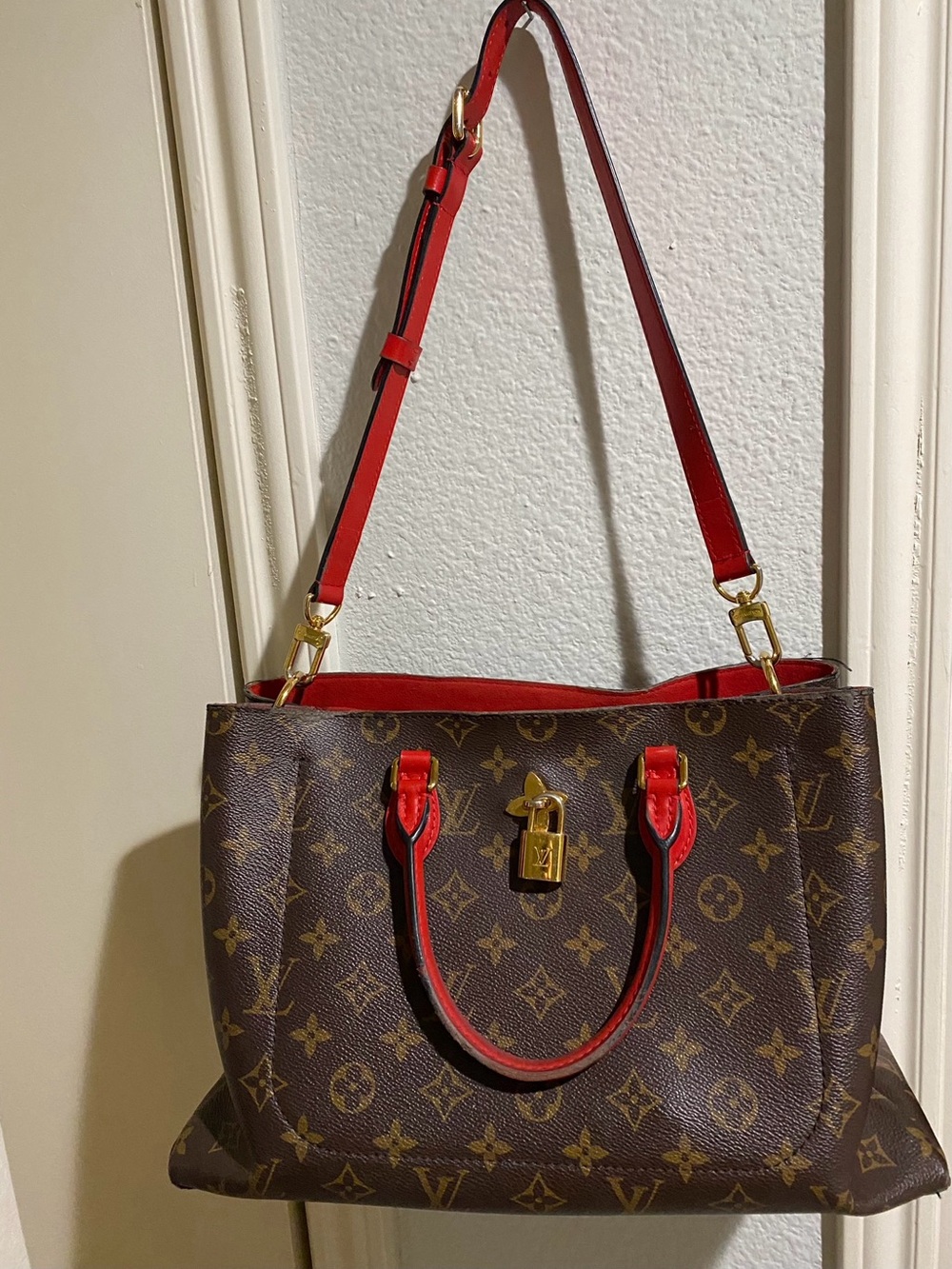 Louis Vuitton Monogram Flower 🌺 Coquelicot Red 2-Way HandBag